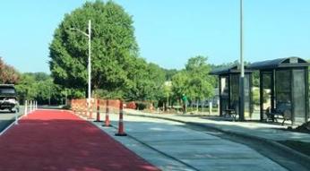 Red bus lane
